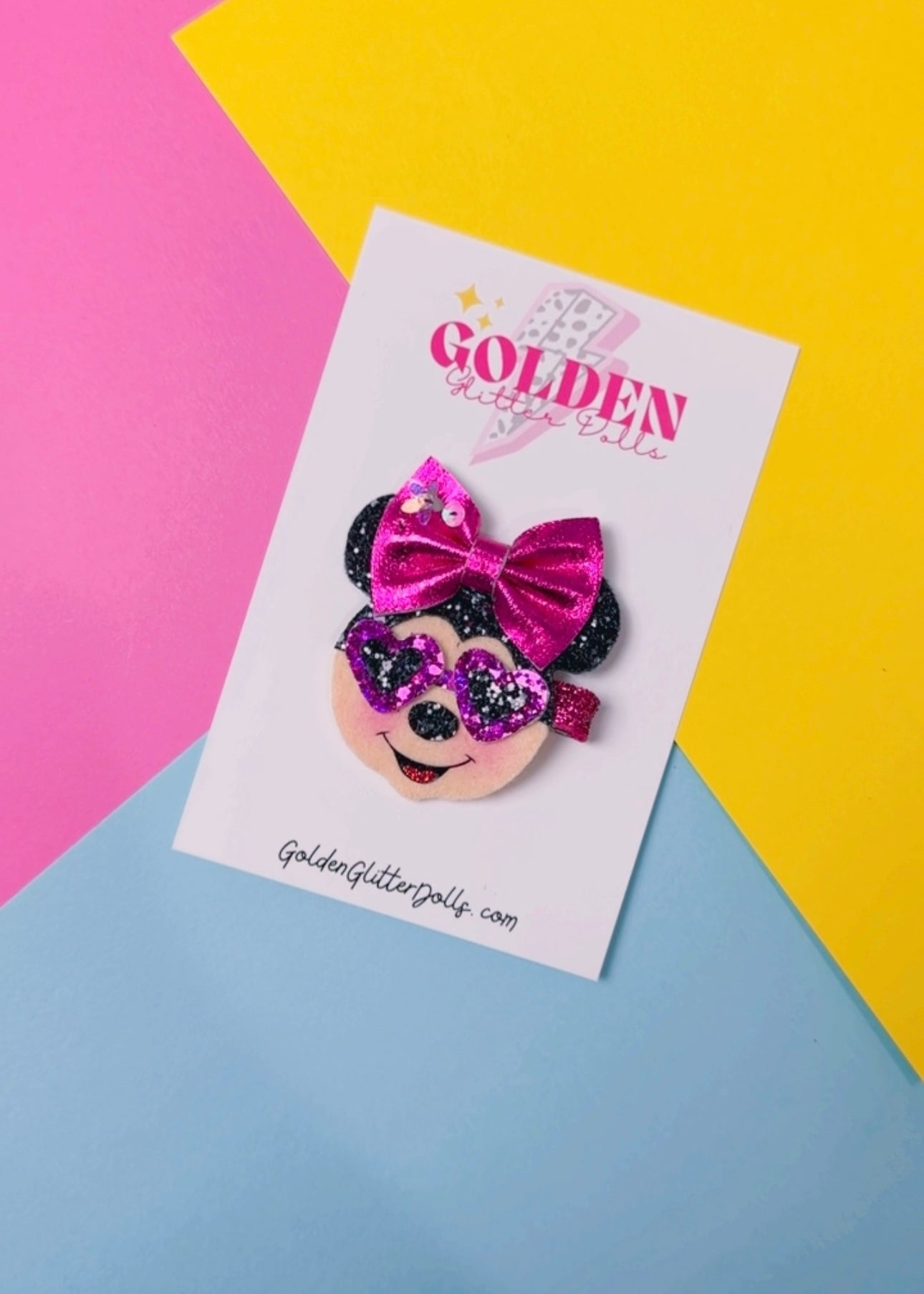 Sunglasses Minnie - Glitter Clip