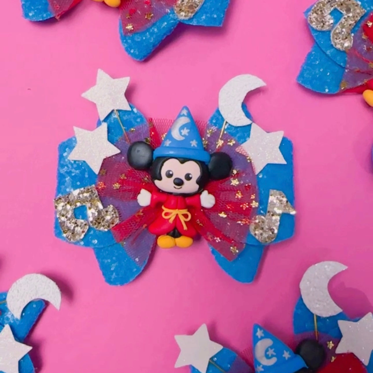 Fantasia Mouse- Clay Bow (4 inches)