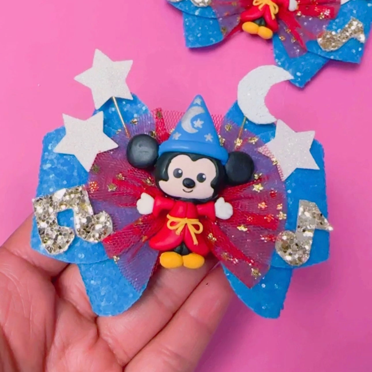 Fantasia Mouse- Clay Bow (4 inches)