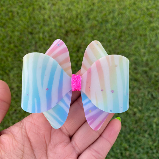 Rainbow tiger Waterproof Bows (3 inch)