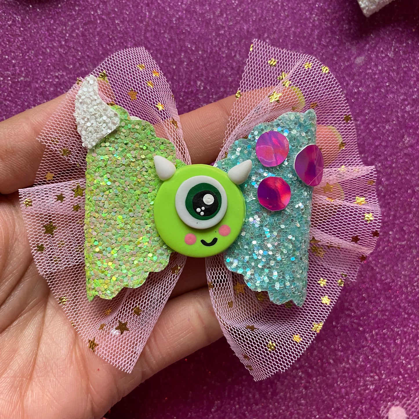 Monsters inc Clay Bow, (3 inches)