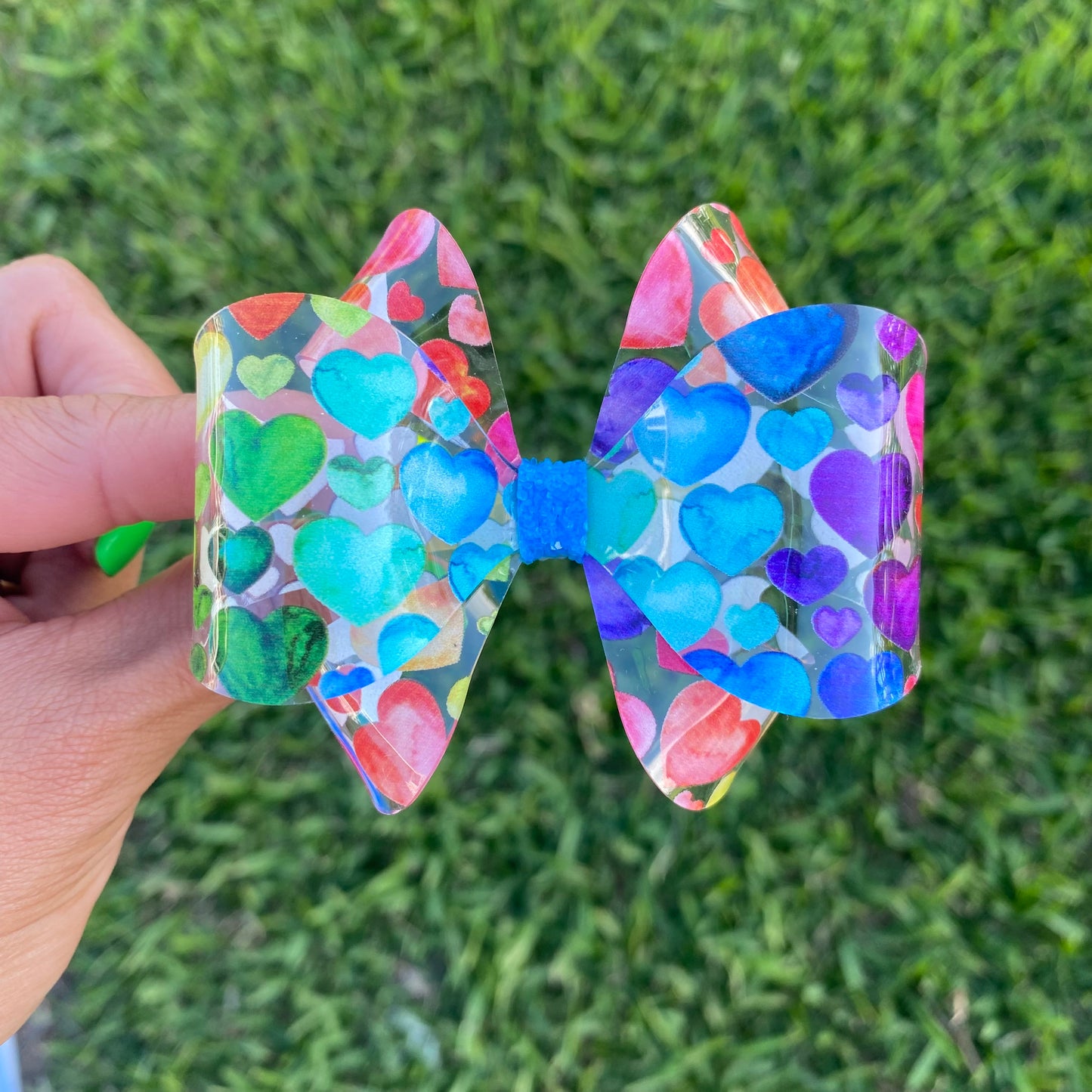 Waterproof Tie Dye Hearts (3 inches)