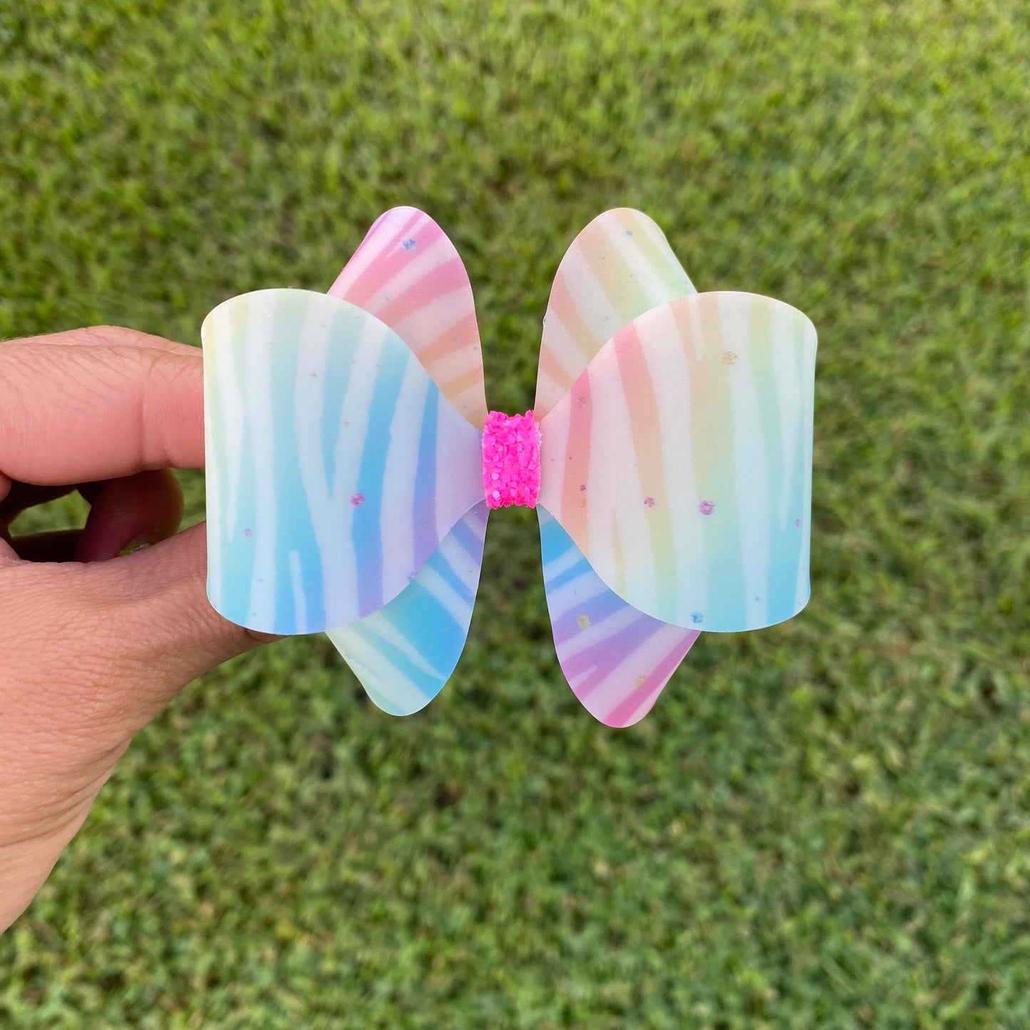 Rainbow tiger Waterproof Bows (3 inch)