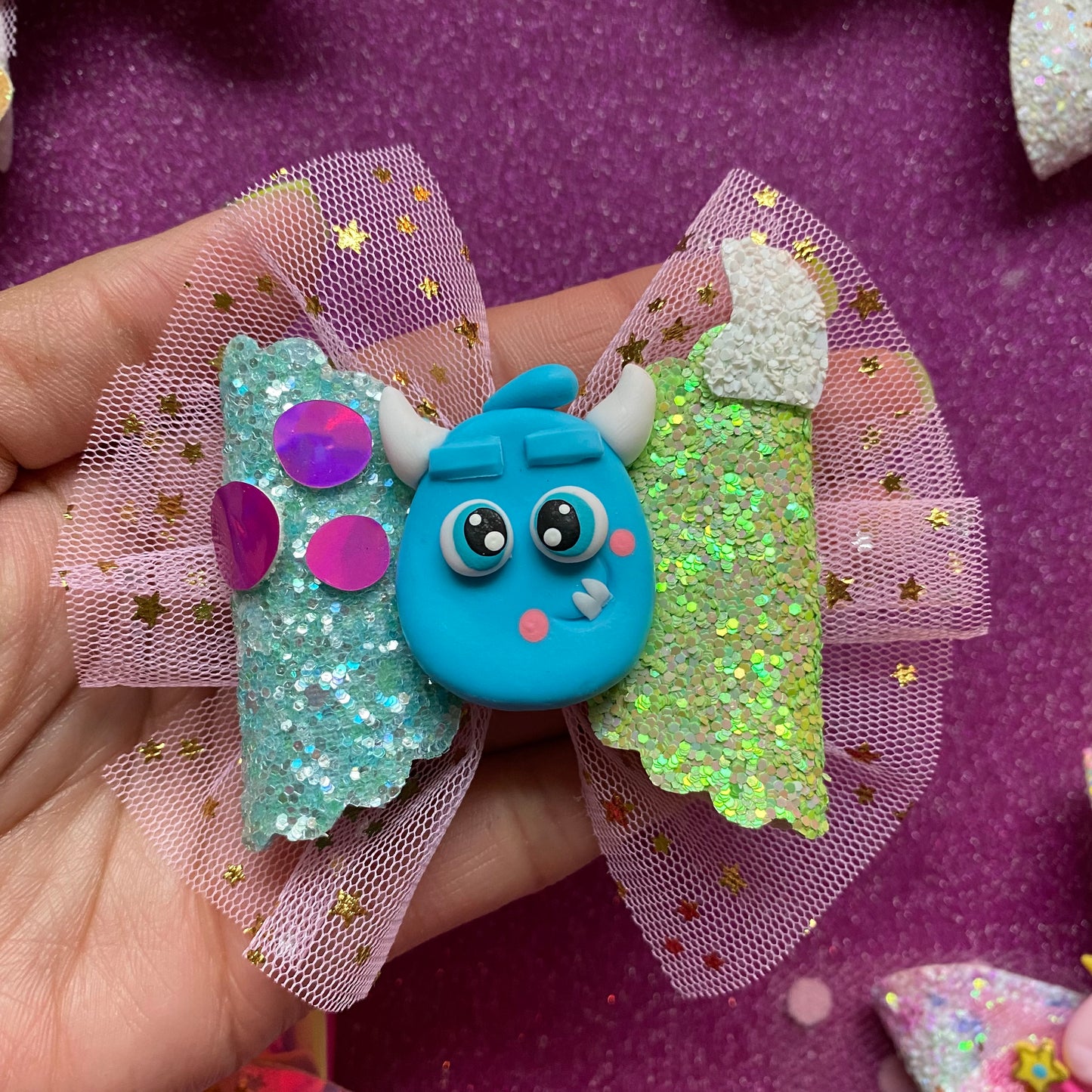 Monsters inc Clay Bow, (3 inches)