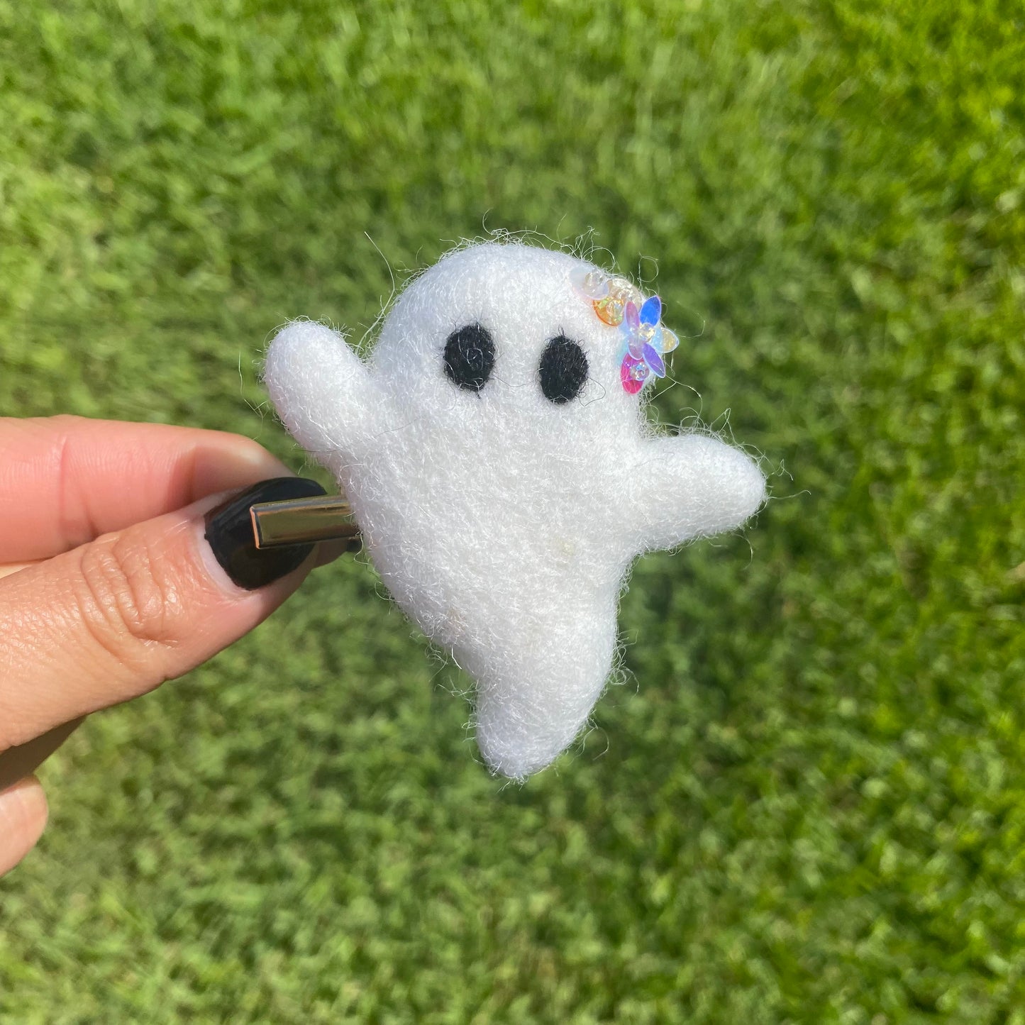 Sequin Felt GHOST Clip