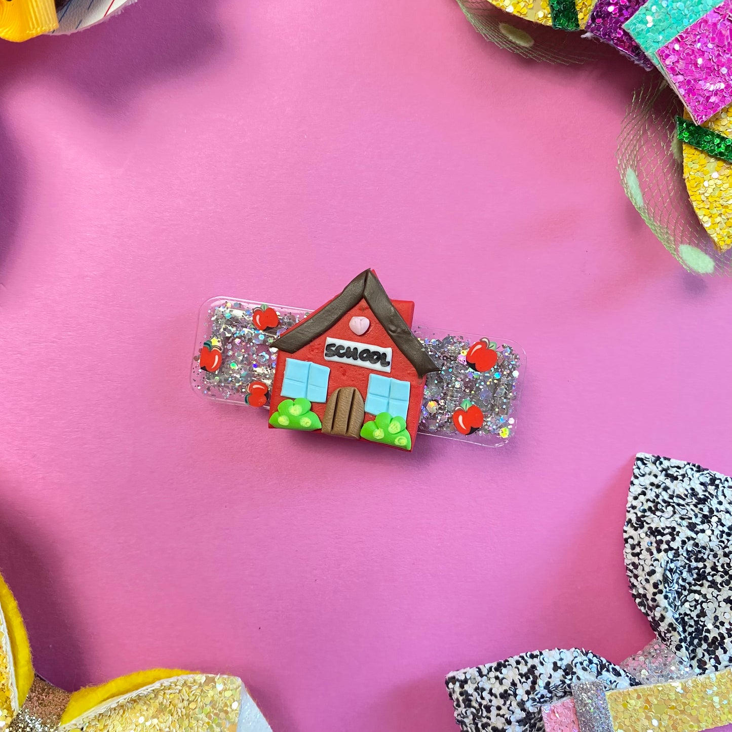 NEW, School House, Resin Clip