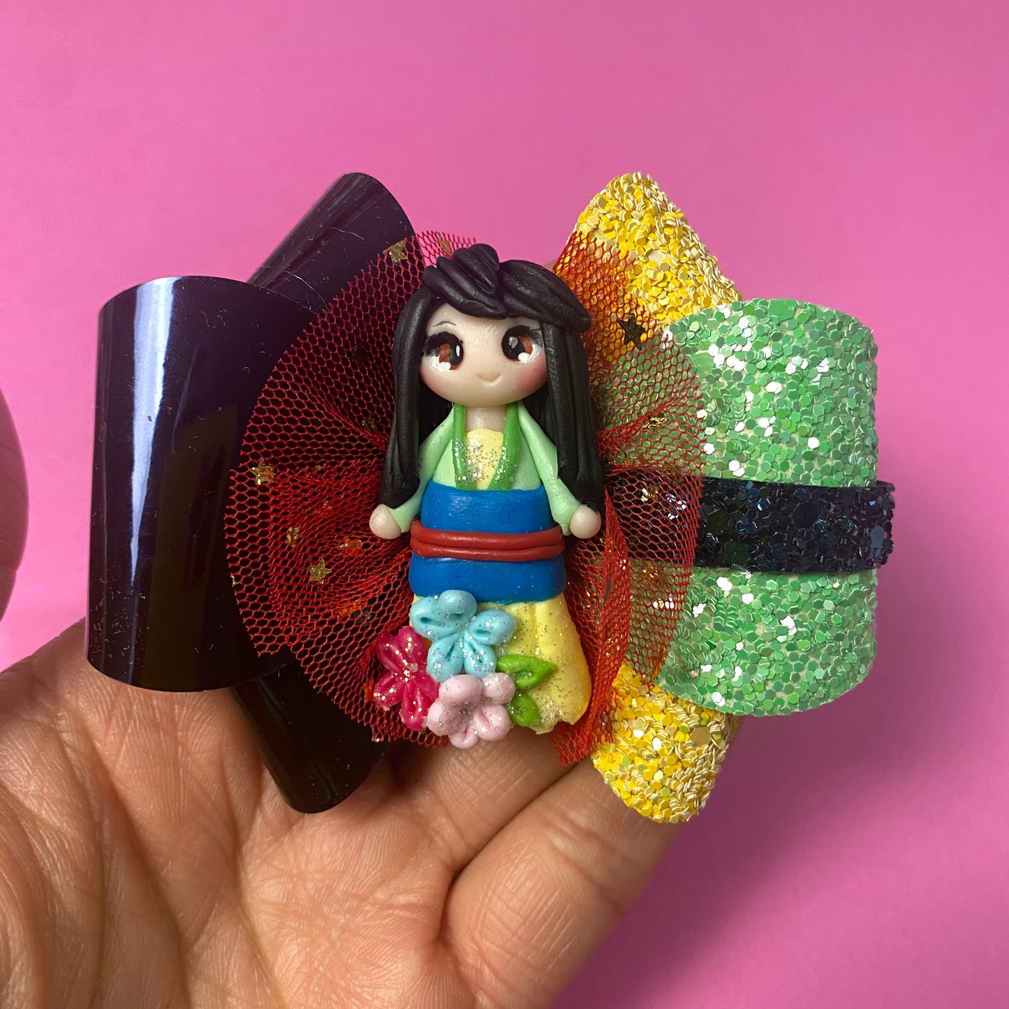 Mulan Clay Bow, (3 inches)