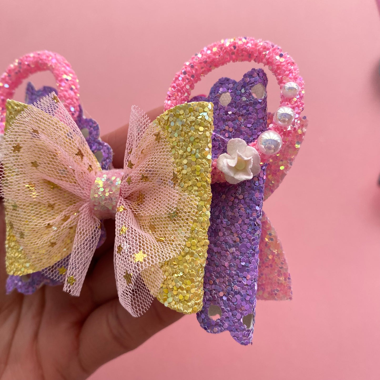 Rapunzel- Mouse ears princess Hair bow