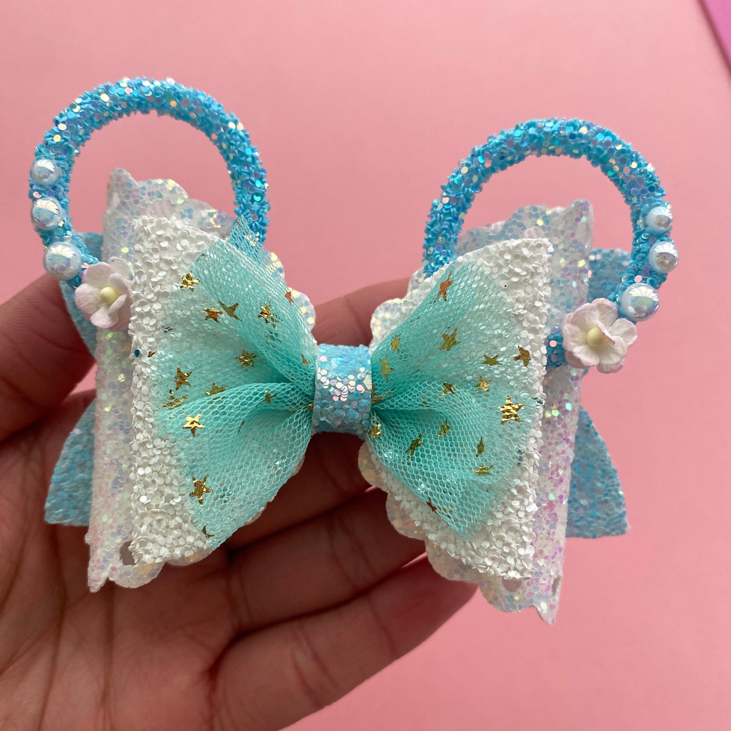 Elsa - Mouse ears princess Hair bow