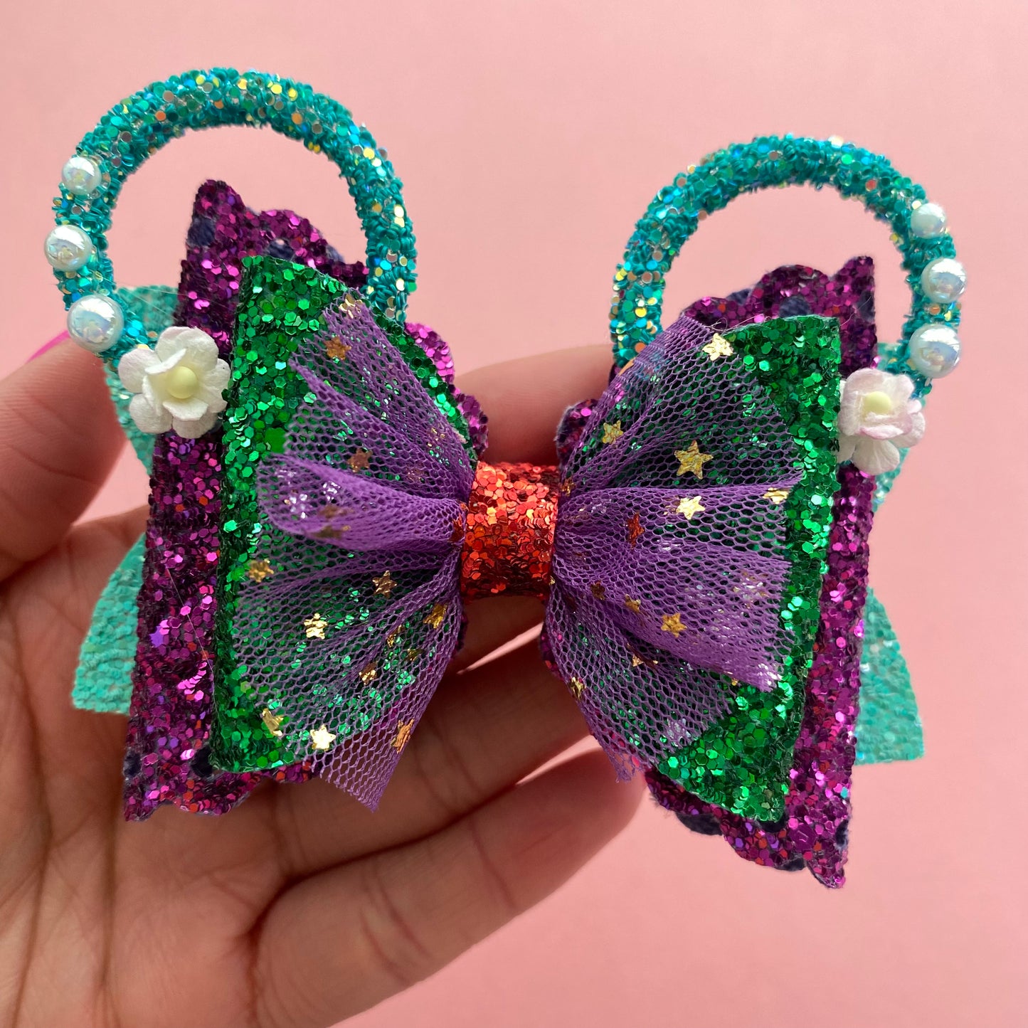 Ariel - Mouse ears princess Hair bow