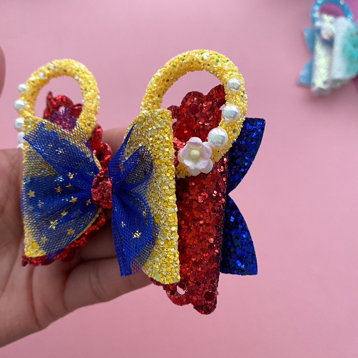 Snow White- Mouse ears princess Hair bow