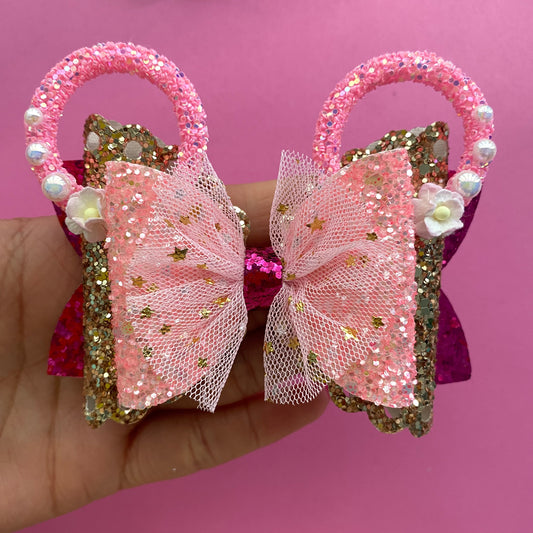 Aurora- Mouse ears princess Hair bow