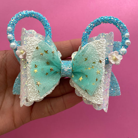 Elsa - Mouse ears princess Hair bow