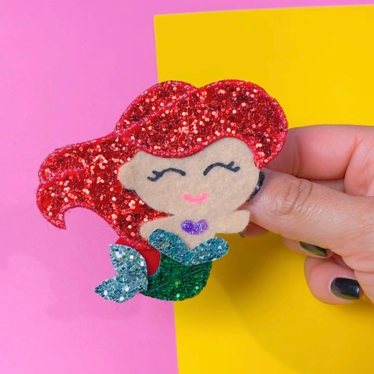 Ariel - Glitter Clip