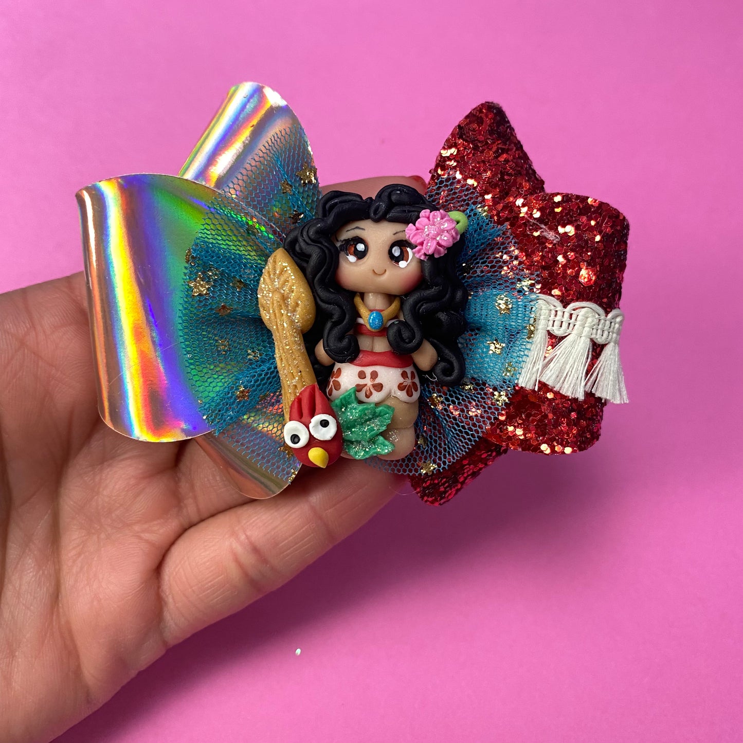 Moana Clay Bow, (3 inches)