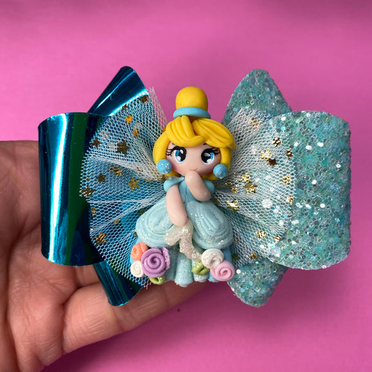 Cinderella Clay Bow, (3 inches)