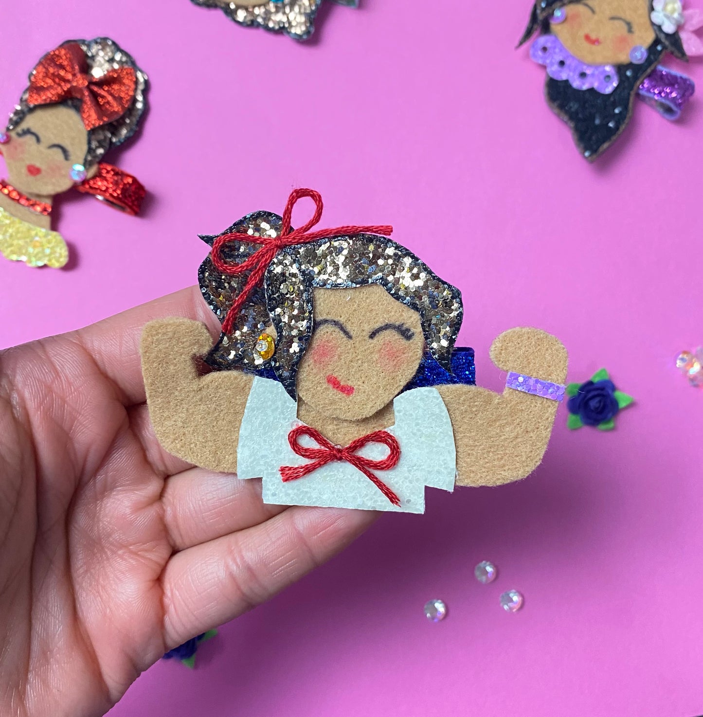 LUISA- Glitter hair clip