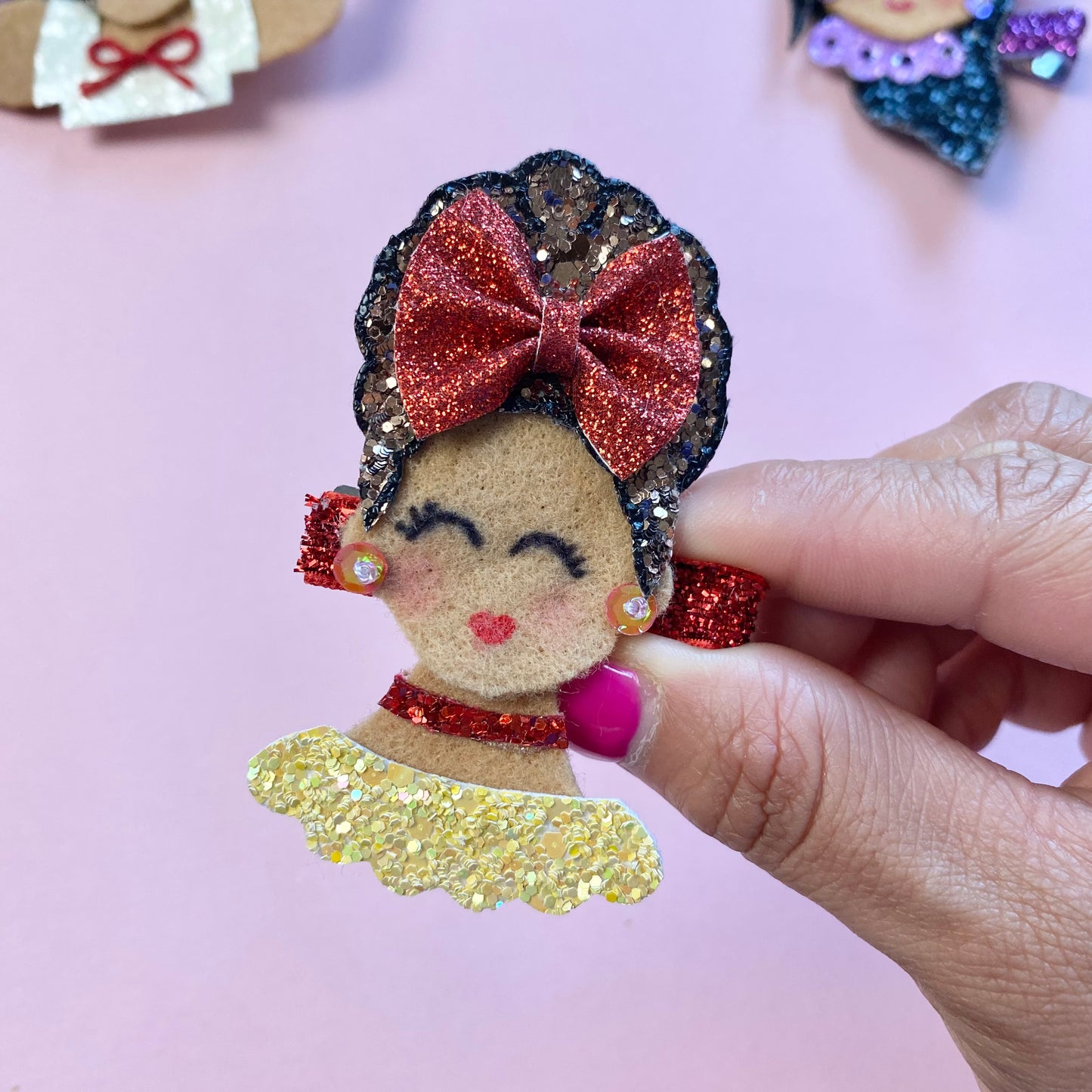 DOLORES- Glitter hair clip